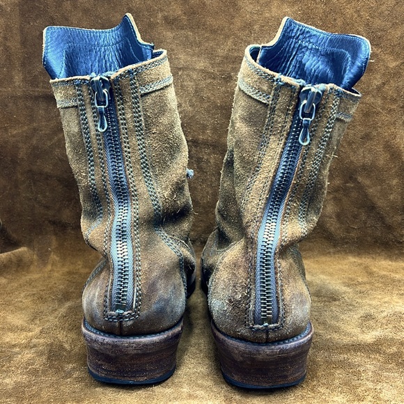 Julius Rugged Suede Rear Zip Boots - Picture 4 of 8